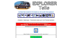Desktop Screenshot of explorerteile.de