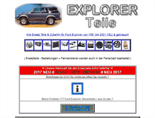 Tablet Screenshot of explorerteile.de